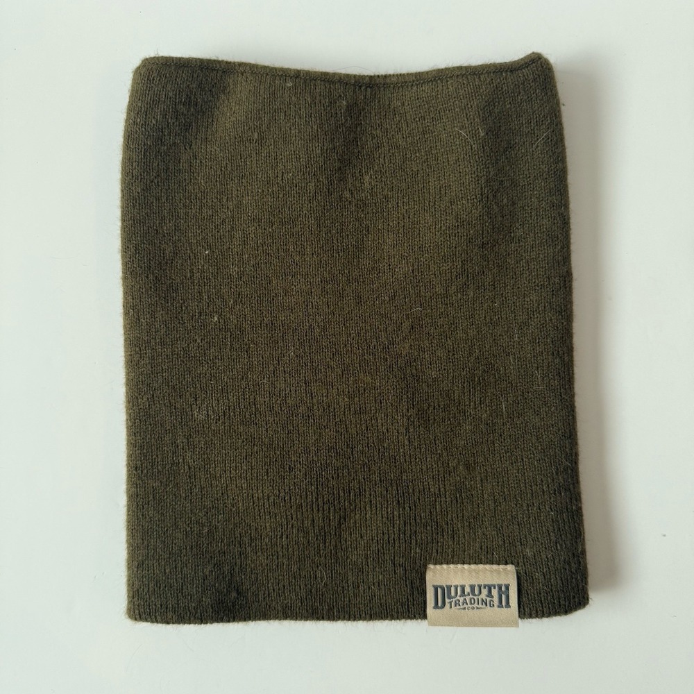 NWT Duluth Trading Cold Weather Green Neck Scarf &Winter Snow Gaiter Made in USA